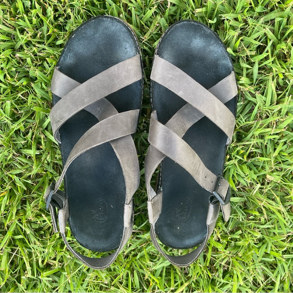 Chaco Wayfarer Sandals Tornado Size 9 Comfort Leather Shoes Buckle - Picture 7 of 8